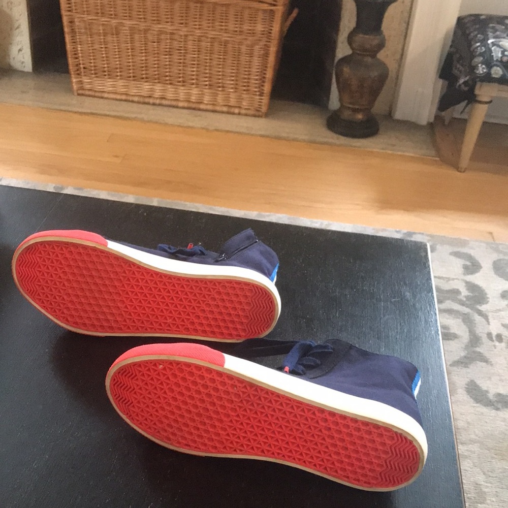 MiniBoden Canvas High Top Sneakers - Picture 12 of 15